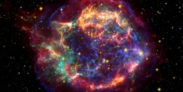 Colorful supernova explosion