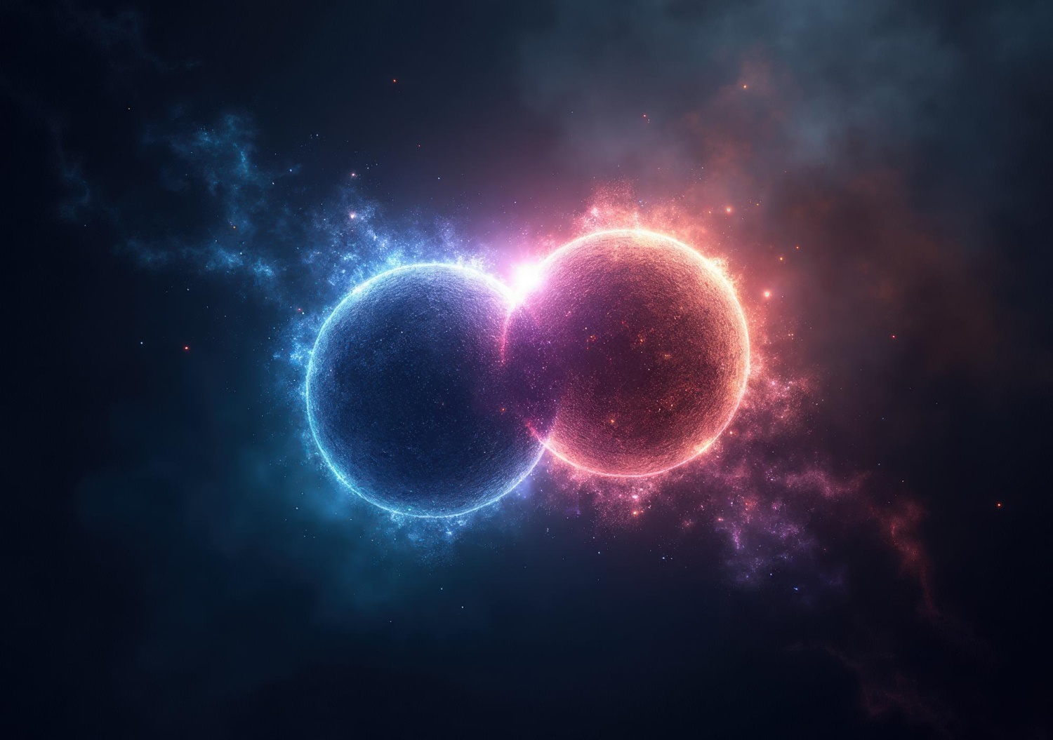 two stars merging