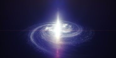 Bright yellow star with a dust cloud