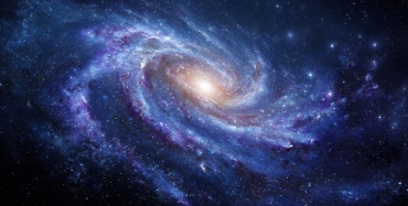 A bright star next to a colorful nebula cloud