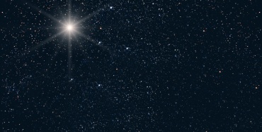 Bright stars in purple space