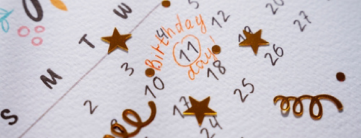 birthday date in calendar