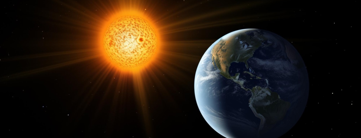 The Sun close to the Earth