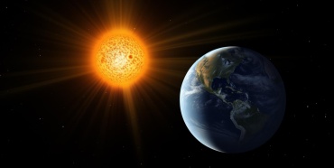 The Sun close to the Earth