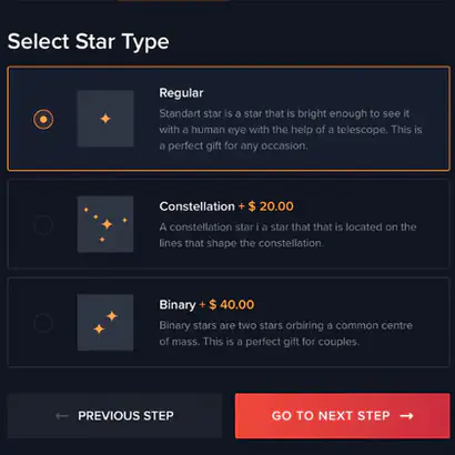 select star type