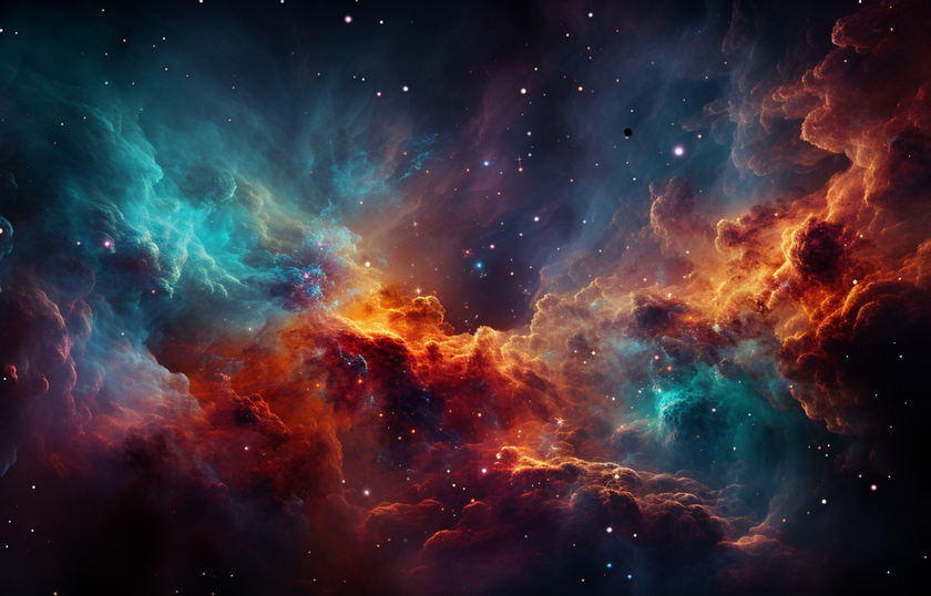 Nebula: colorful clouds of dust and gas where new stars are born