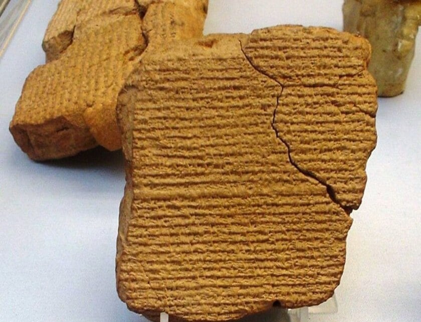 Babylonian observation of Halley's Comet written on a piece of ancient rock plaque