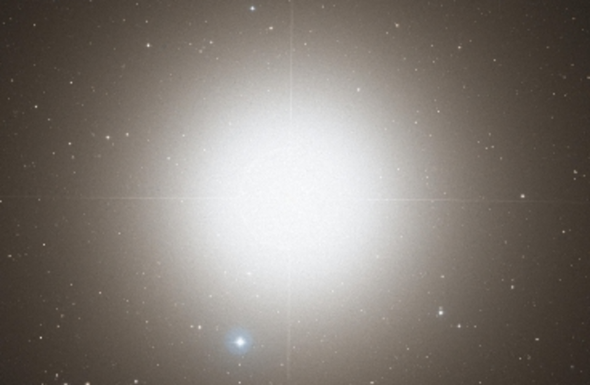 A telescope image of star Arcturus