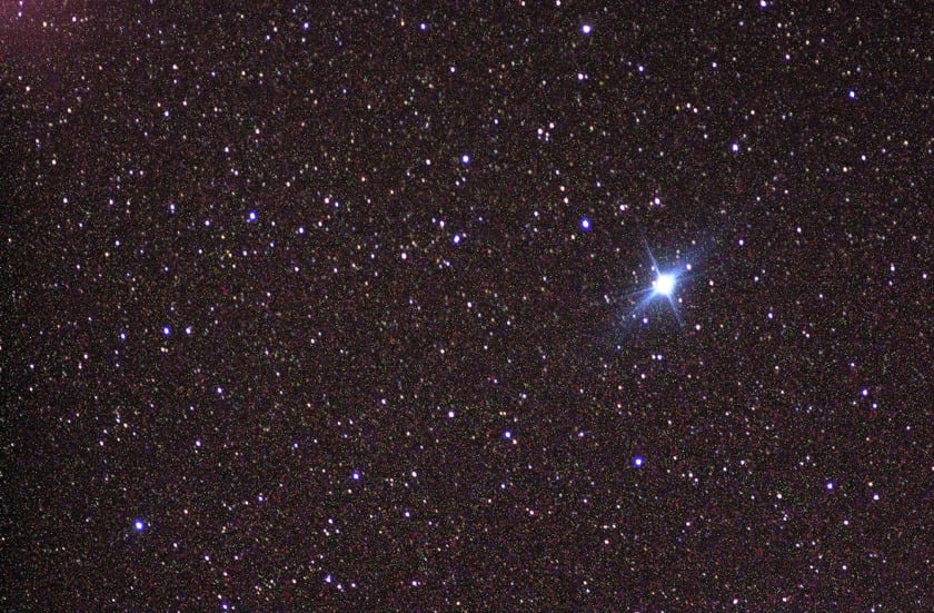 A telescope picture of star Canopus