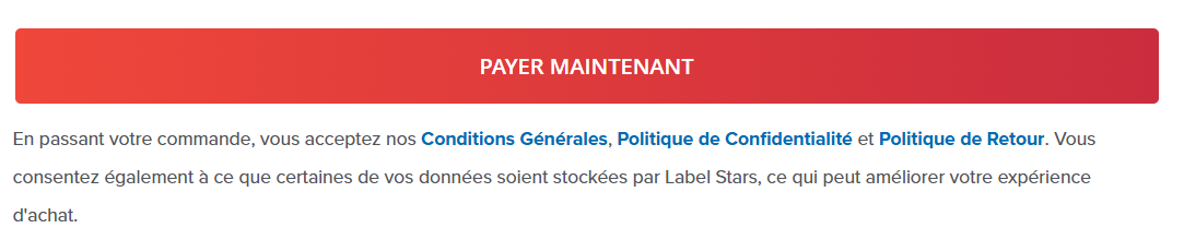 Appuyez sur "Payer Maintenant"