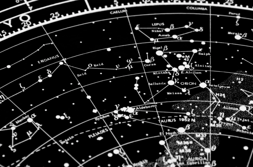 A map of the star constellations