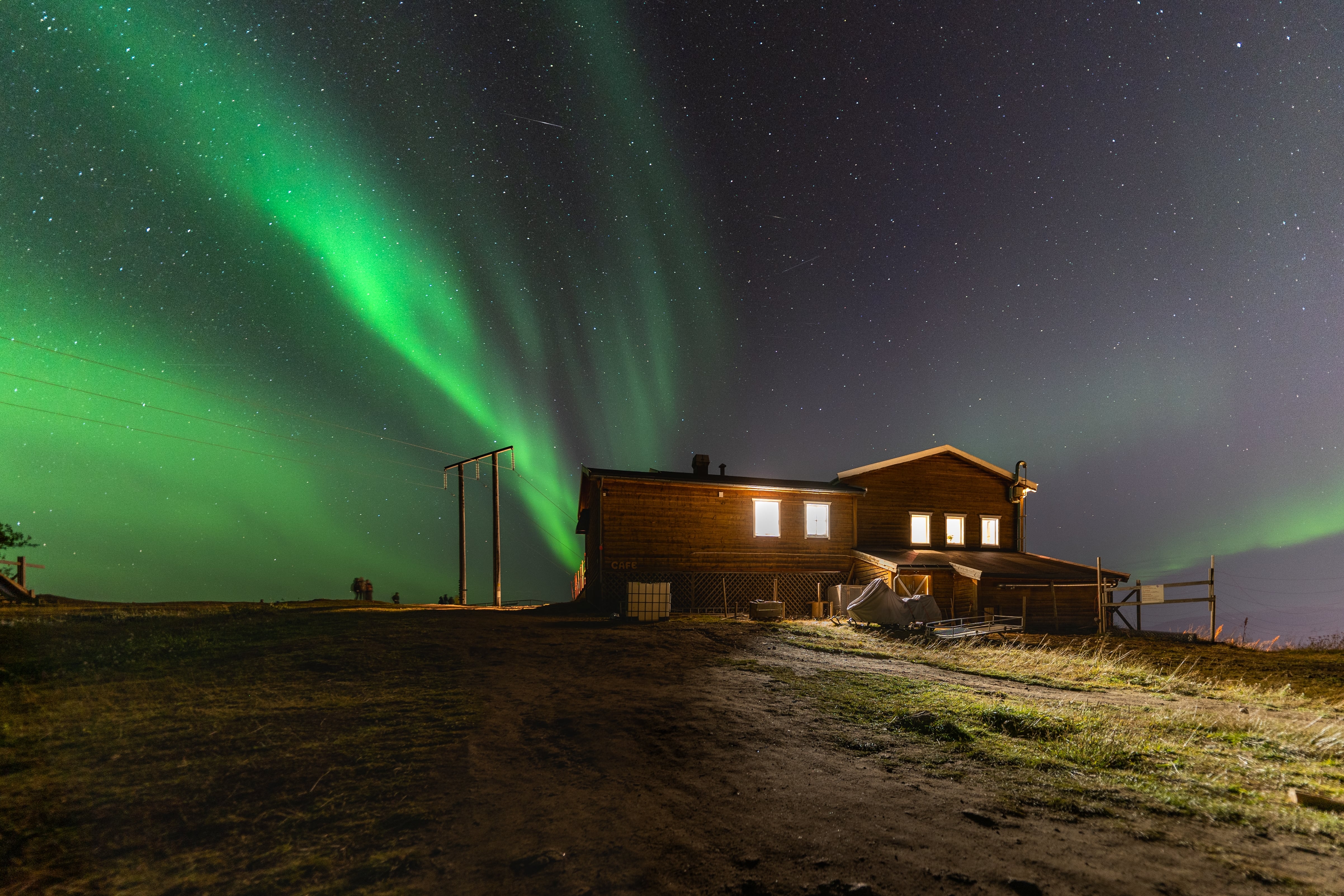 Northern Lights in Tromsø, Lofoten islands, Norway.