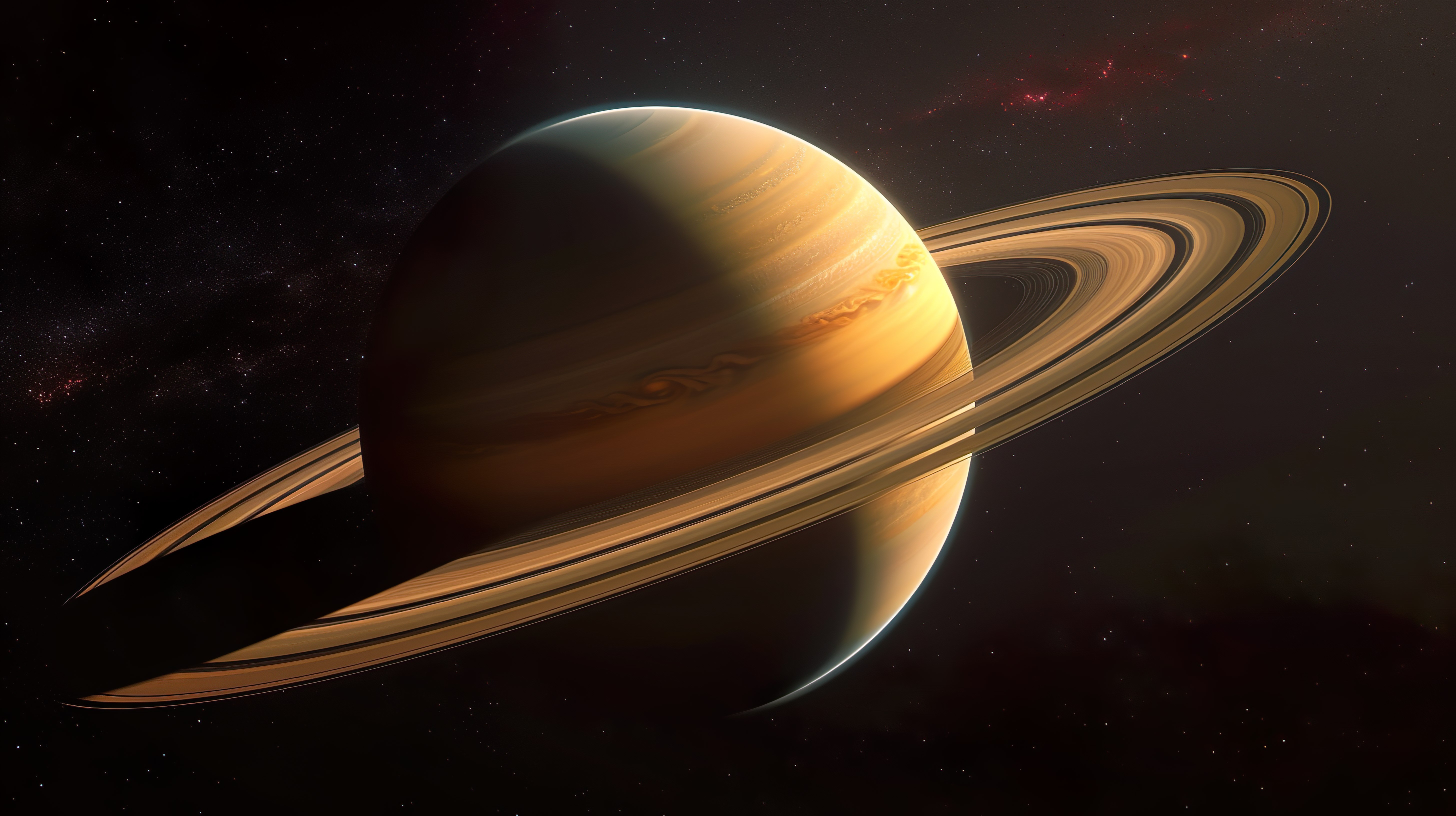Saturno y sus anillos.