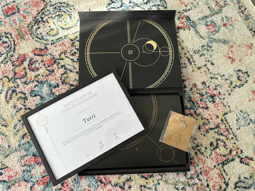 Certificato di denominazione di una stella